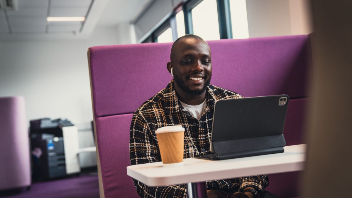 Student in common room