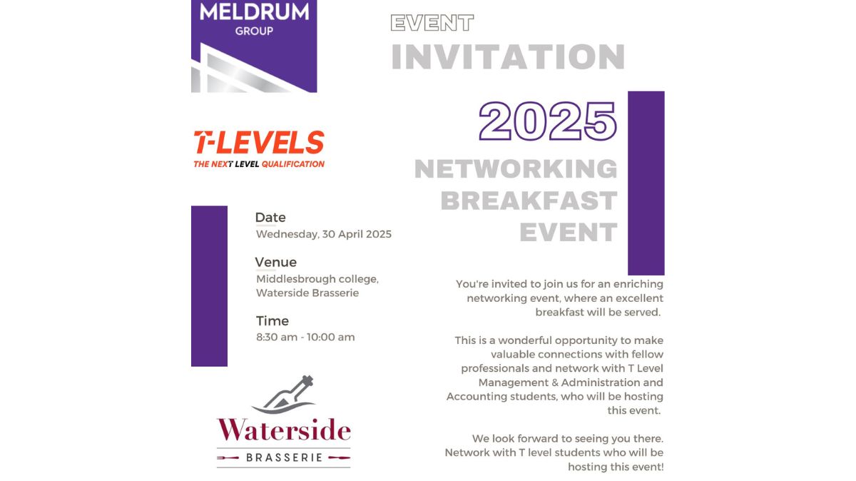 The event invite the students produced and sent out