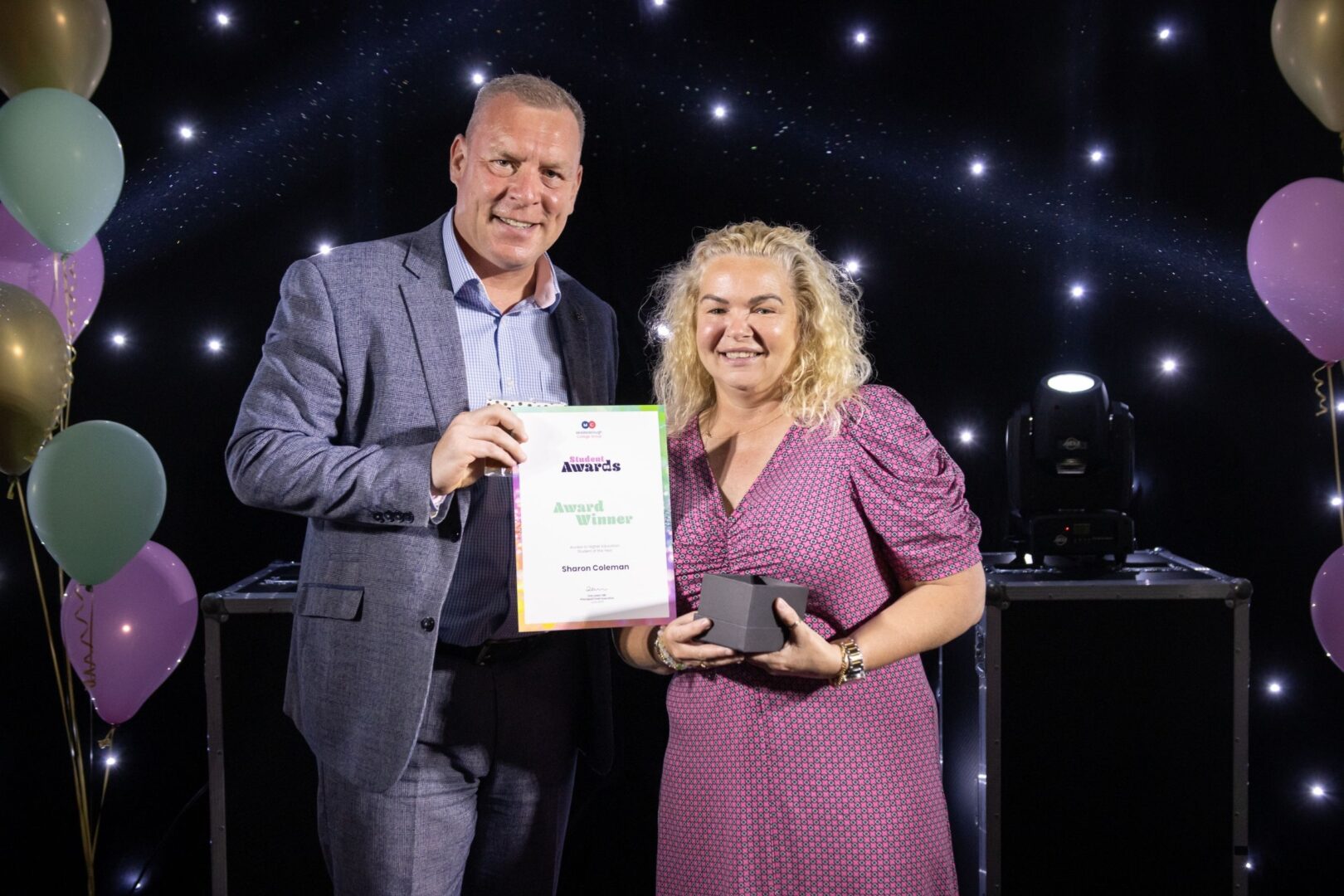 Andrew Rowe Of Azets, With Access To HE Winner Sharon Coleman