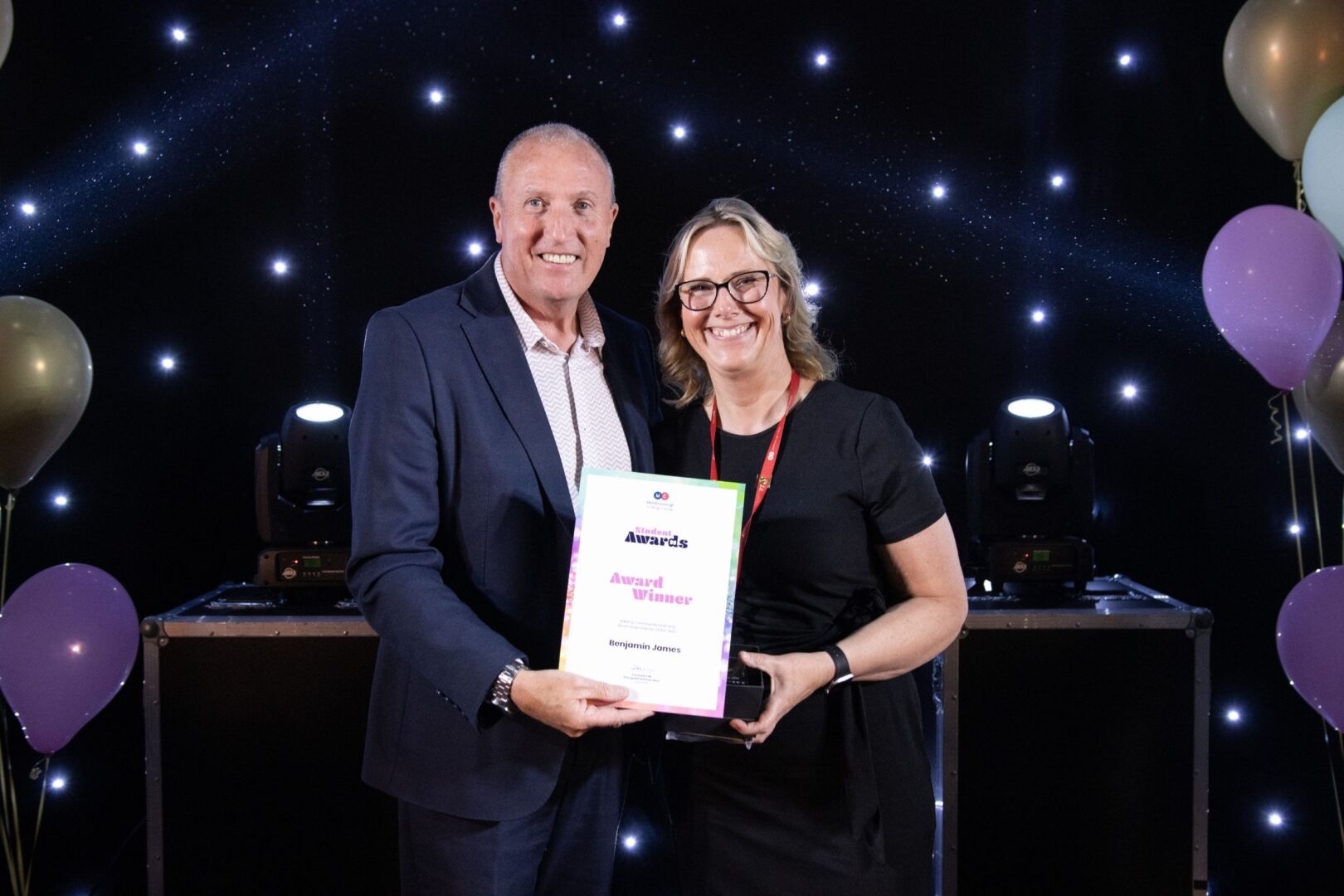 Bill Scott Of Wilton Engineering Services With Karen Woodland