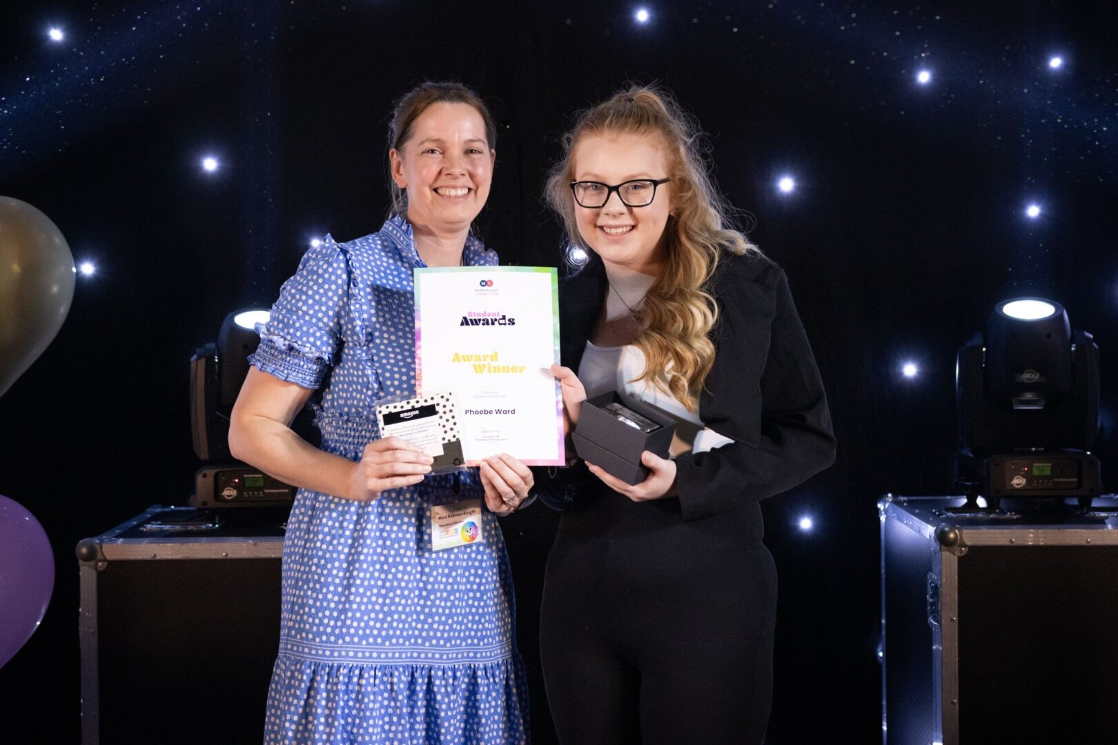 Nicci Rahman Knight Of Zizu's Day Care With Childcare Student Winner Phoebe Ward