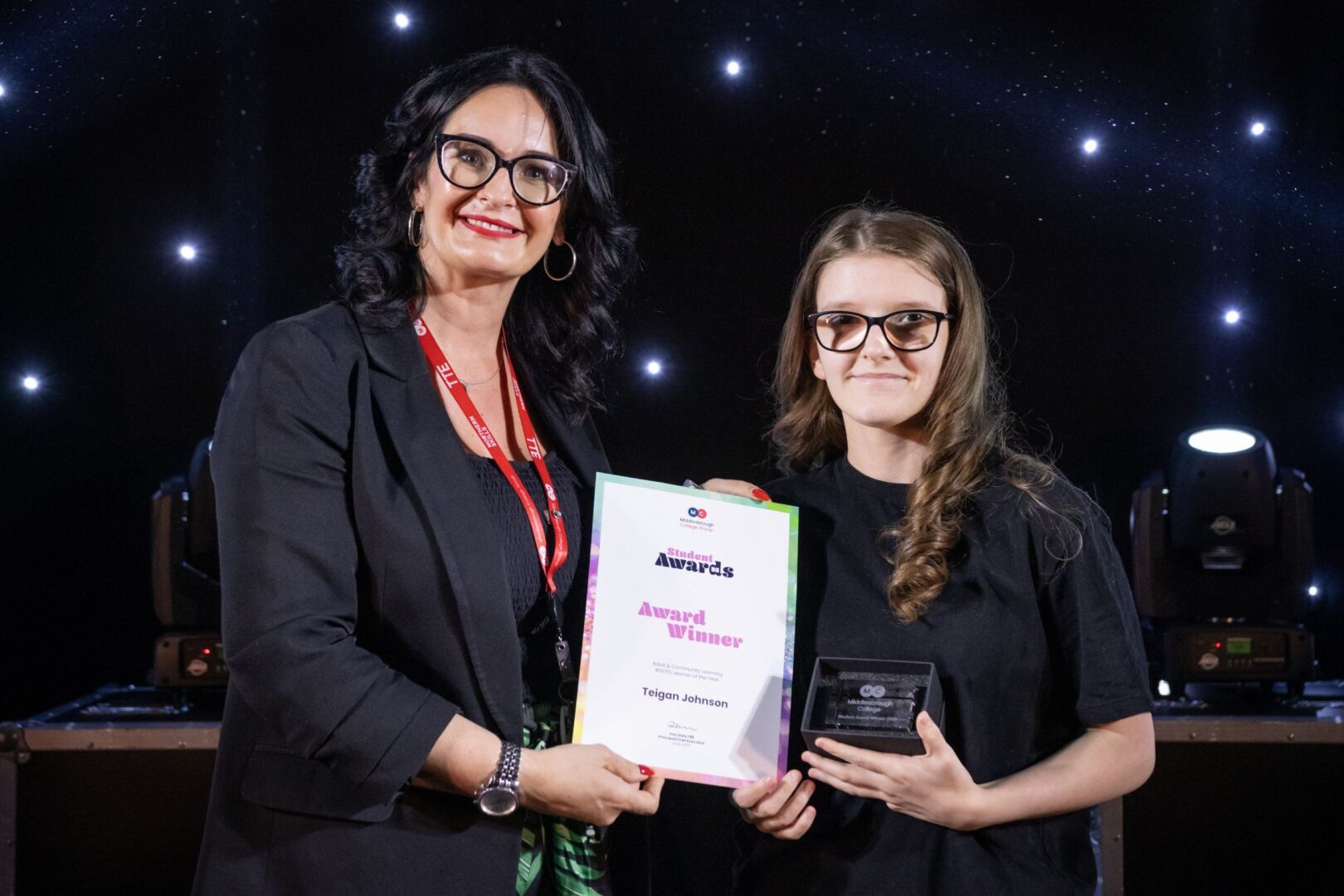 Rachel Gray Of MC With ROOTS Winner Teigan Johnson