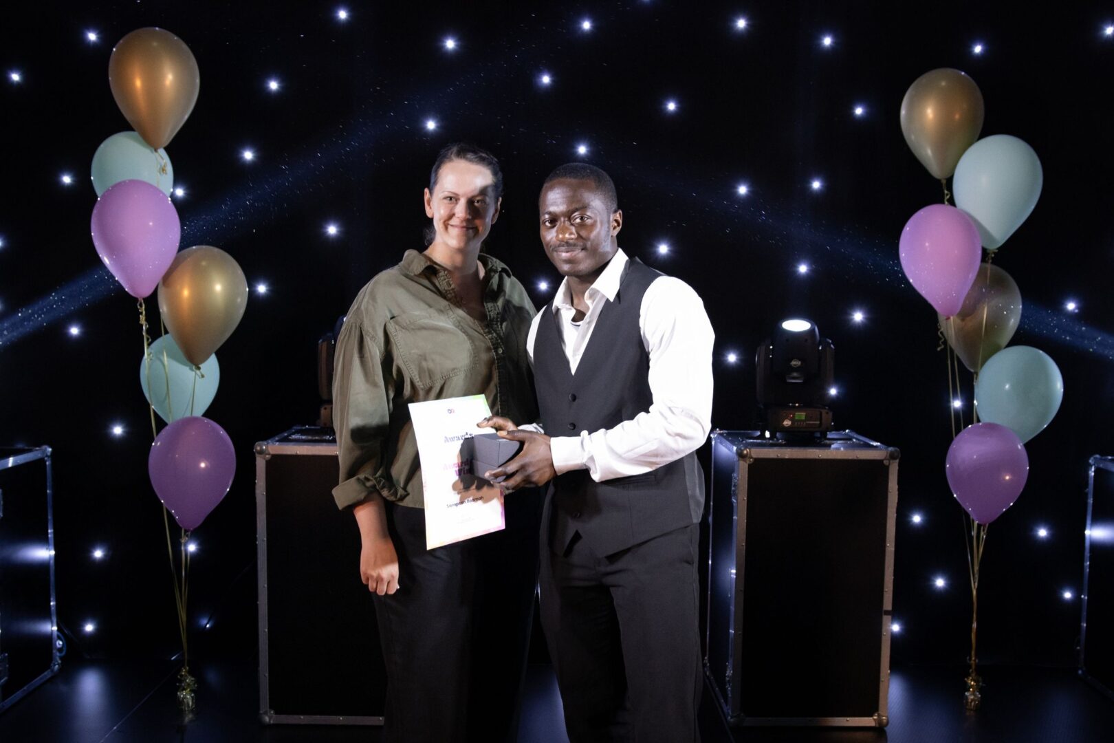 Sam Holdworth Of Process Control Equipment With Engineering Adult Winner Sampson Boamah