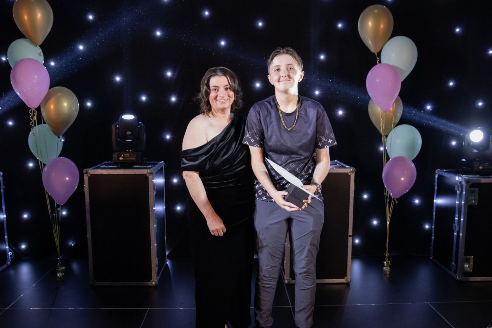Tracey Hugill Of SNE Care Services With Inclusive Learning Winner Letisha May Bishop
