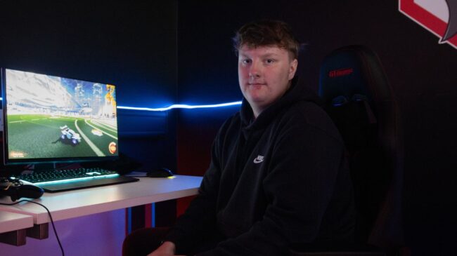 Will Durham in the Esports room