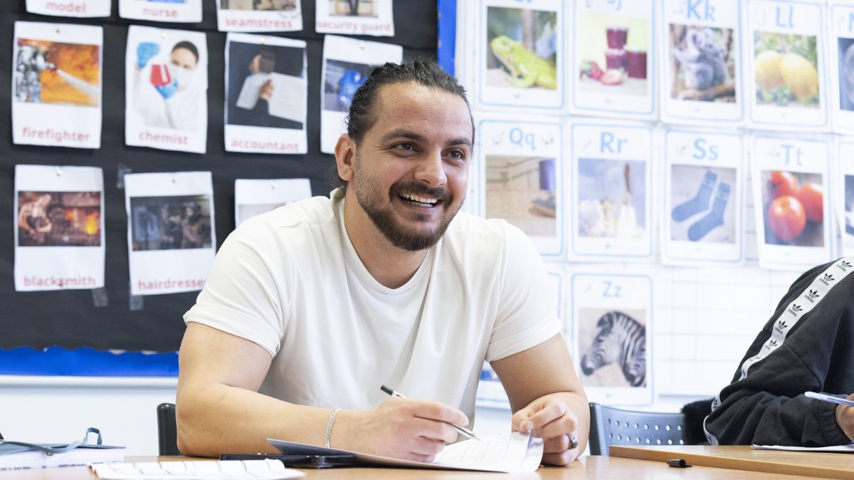 Adult Learner In Classroom