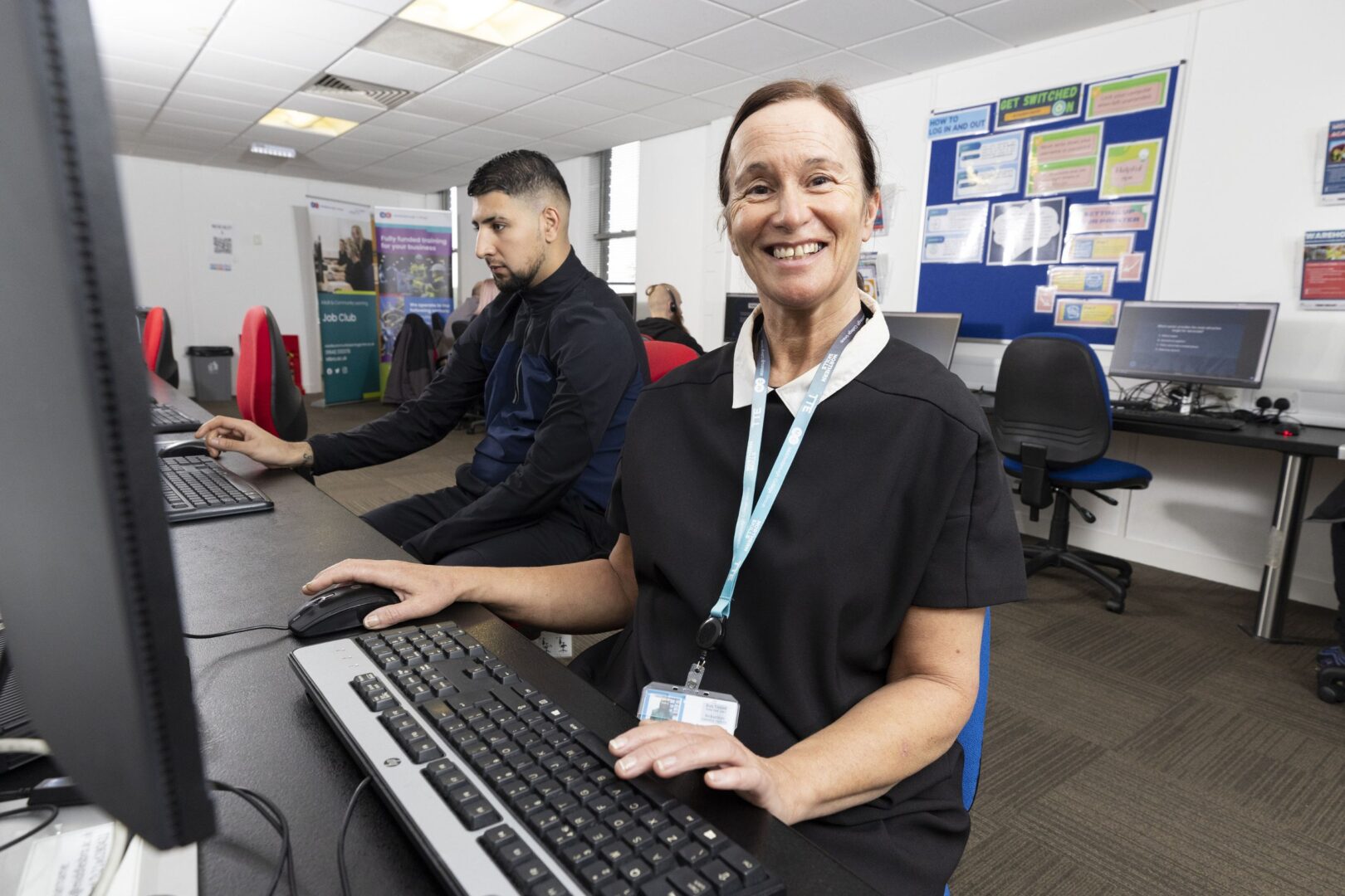 Adult Learners on computers