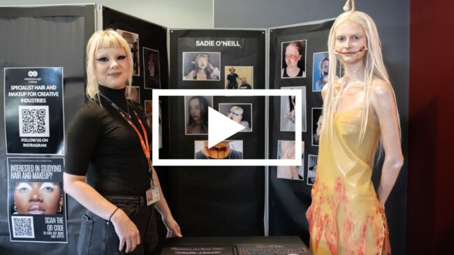 Media Makeup student and model