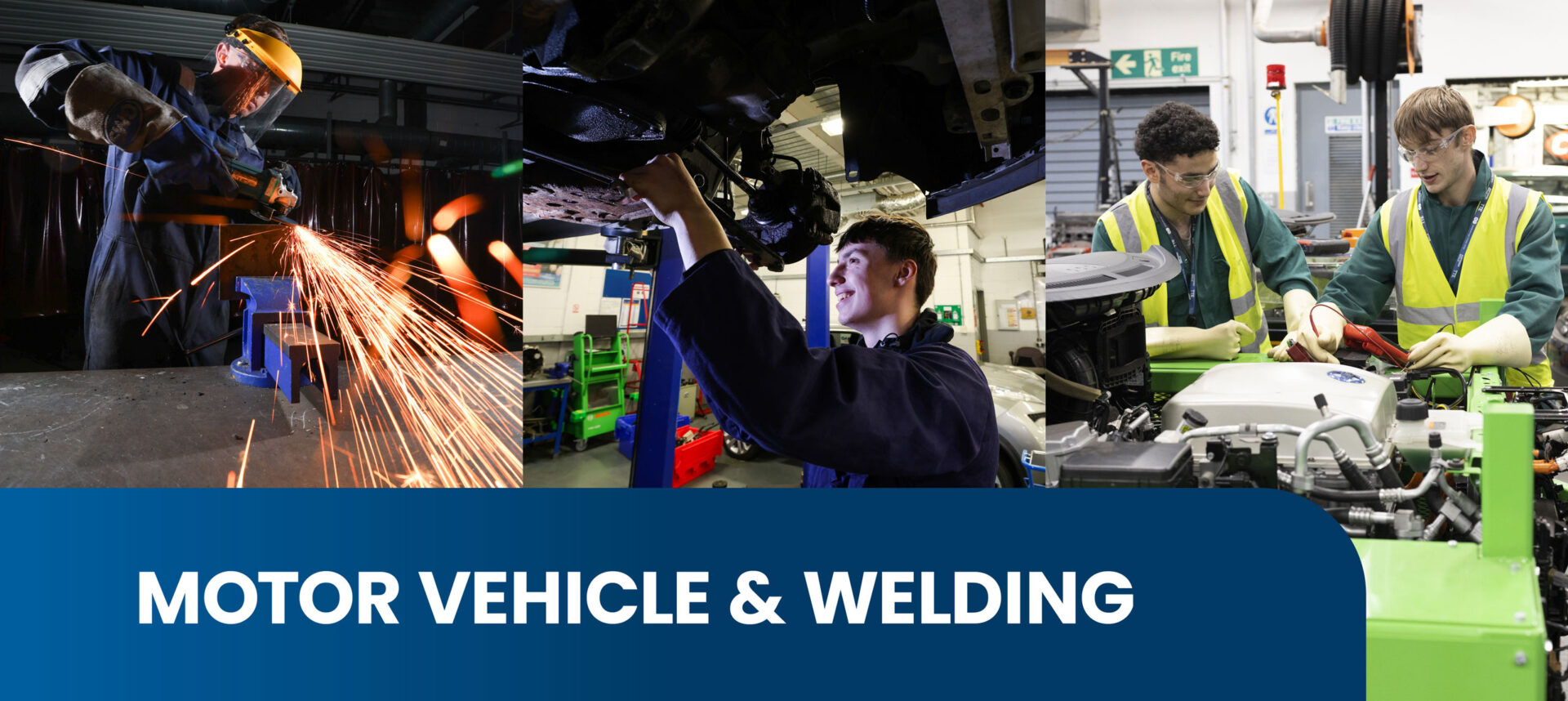 Motor Vehicle and Welding banner