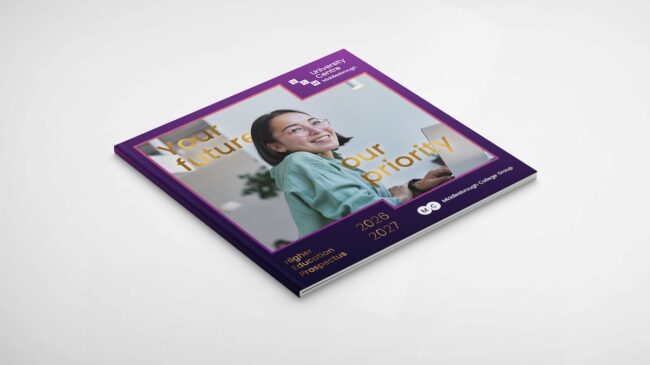 UCM Higher Education Prospectus front cover