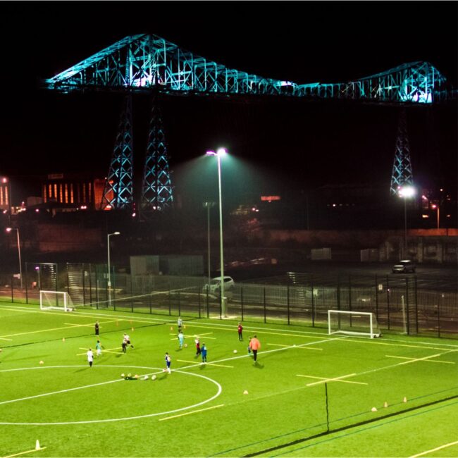 Astroturf at night
