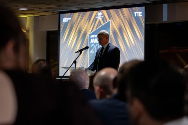 Gary Potts greets guests