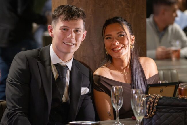 Apprentice Jack Howden with guest at the Apprenticeship Awards 2025