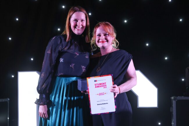 Zizu's Day Care & Learning Centre's Nicci Rahman-Knight, with Childcare Adult of the Year, Donna Roberts