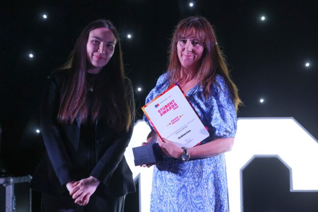 ITS Ltd's Kaitliyn Atkinson, with ACL Bootcamps & Bespoke Employer-Led Provision Learner of the Year, Andrea Cox