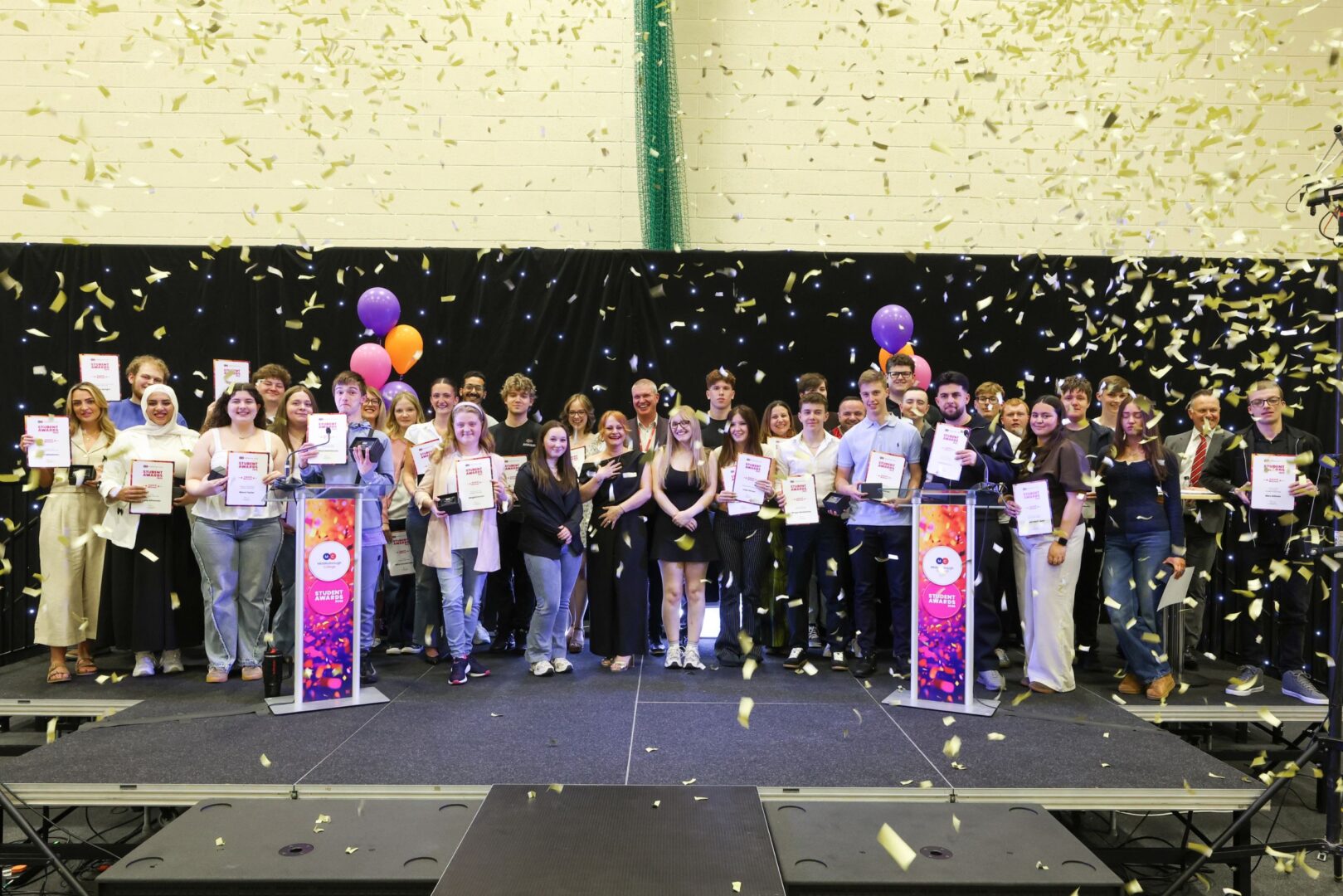 All Awards Winners hold their certificates