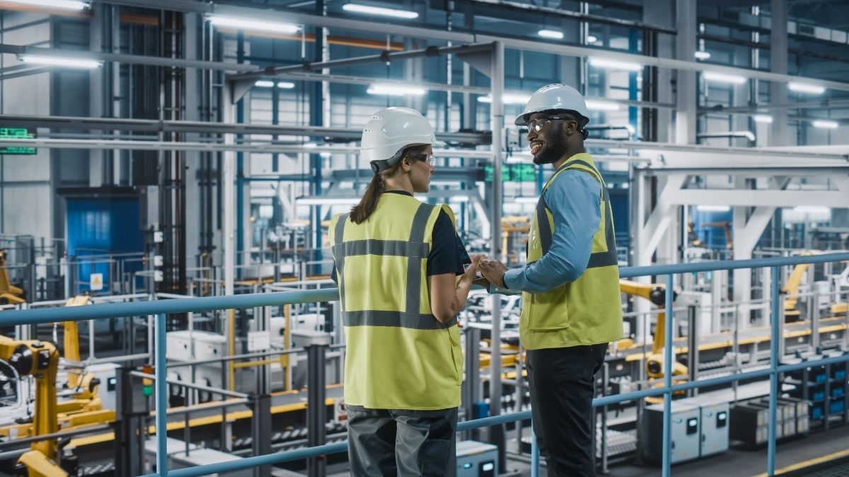 Engineers in plant