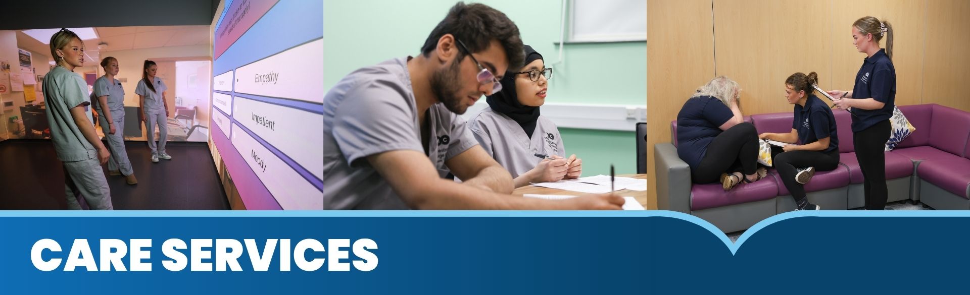 Banner - Care Services - Learners within the Middlesbrough College Health Ward