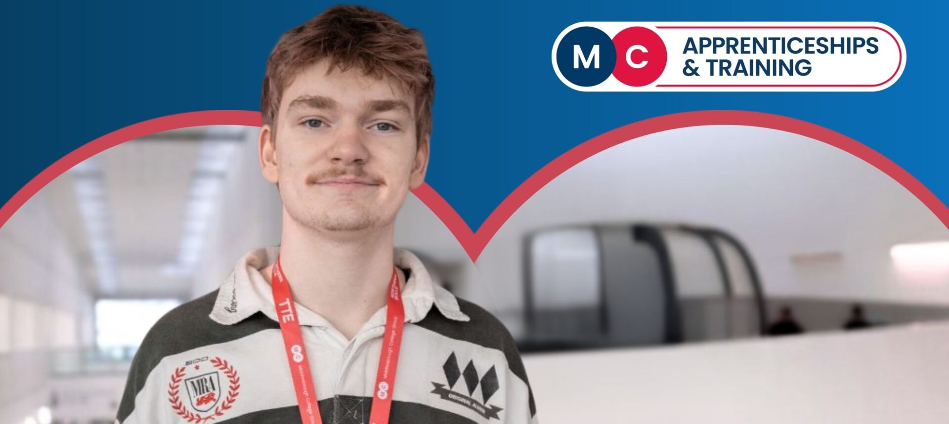 Banner - Apprentice with the MC Apprenticeships and Training logo