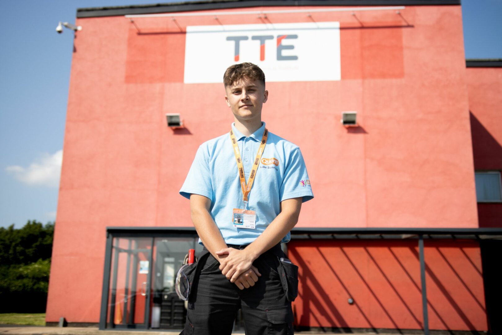 Luke Summers outside TTE