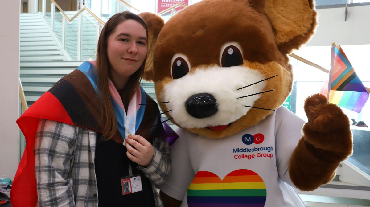 Luke Burt with Max the Mouse