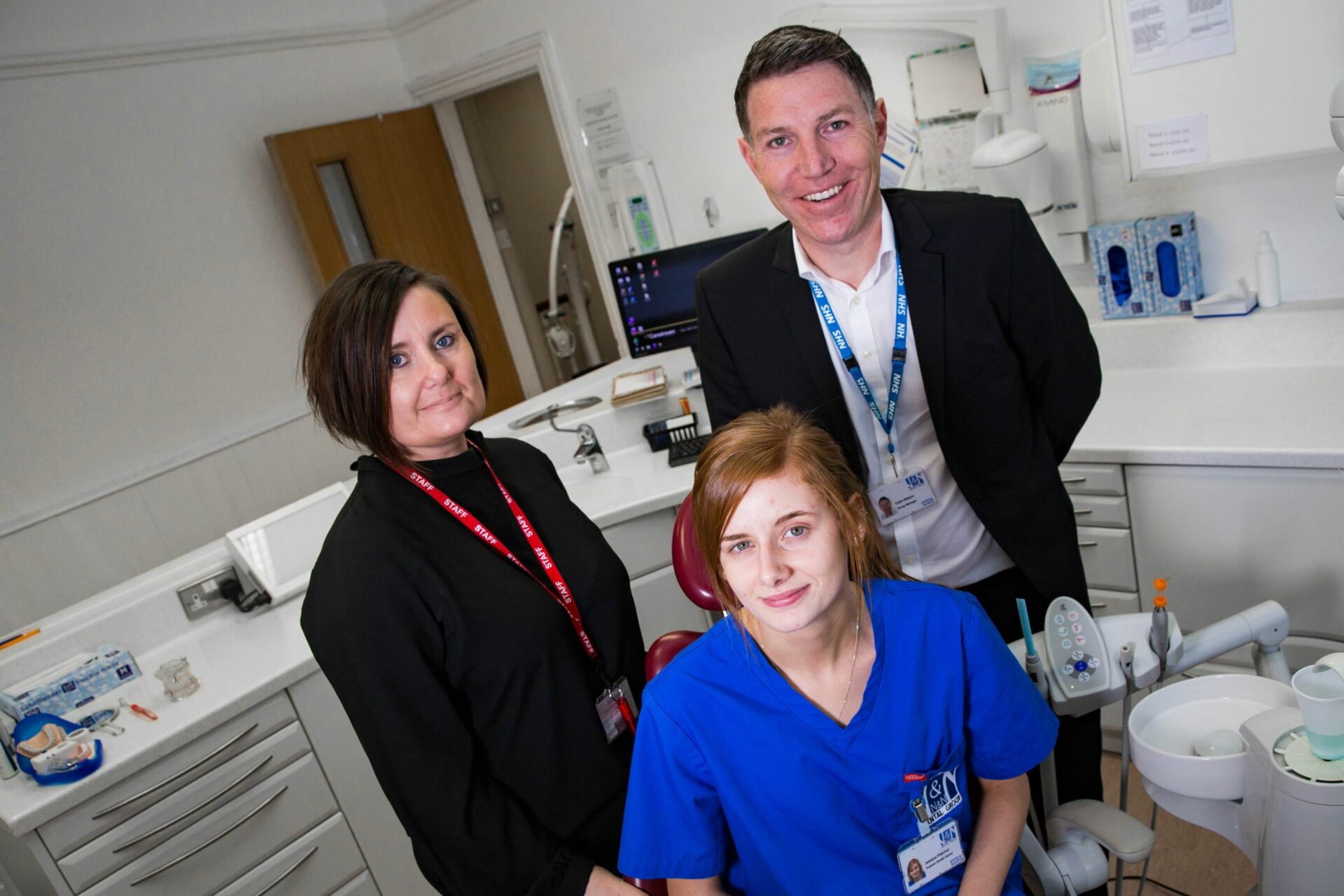 Dental nursing apprentice with employer