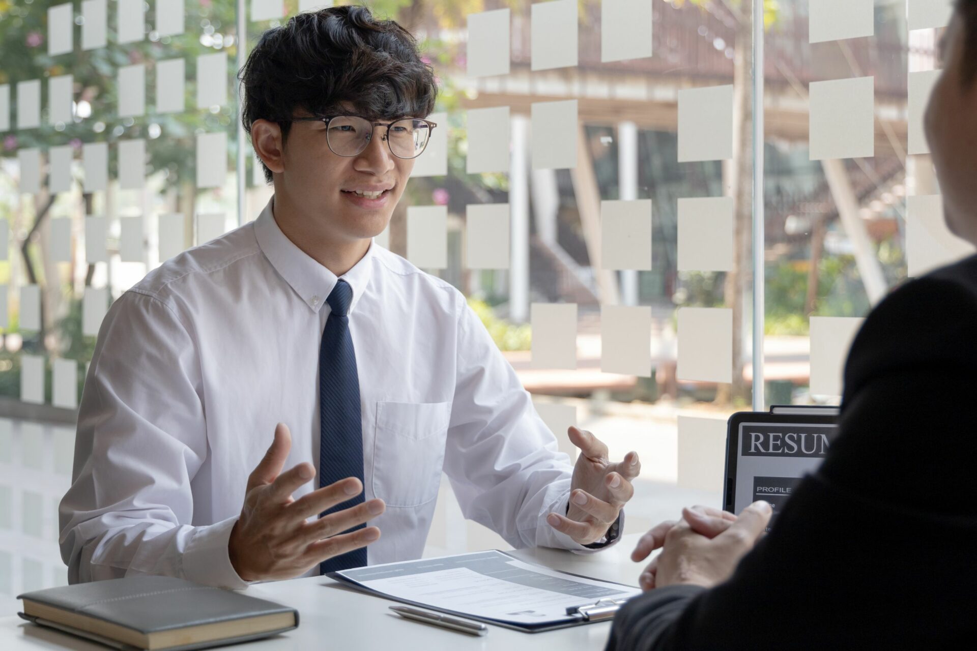 Apprentice in an interview