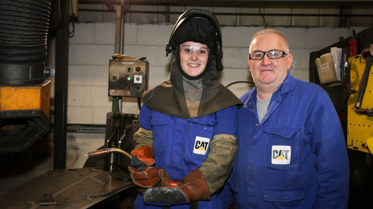 Catterpillar apprentice and employer