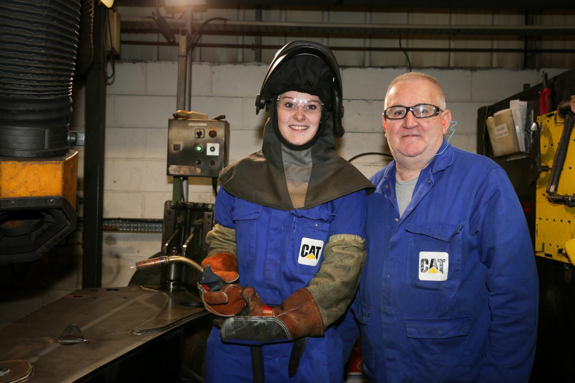 Catterpillar apprentice and employer