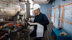 TTE International trainee looking in training manual